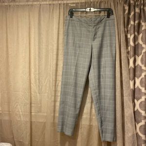 Grey Pencil Plaid pants